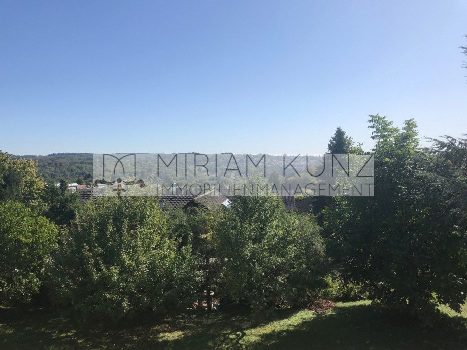 Blick in den Garten Wohnung Weilburg