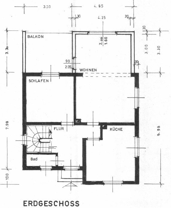 Grundriss Erdgeschoss Einfamilienhaus Weilburg