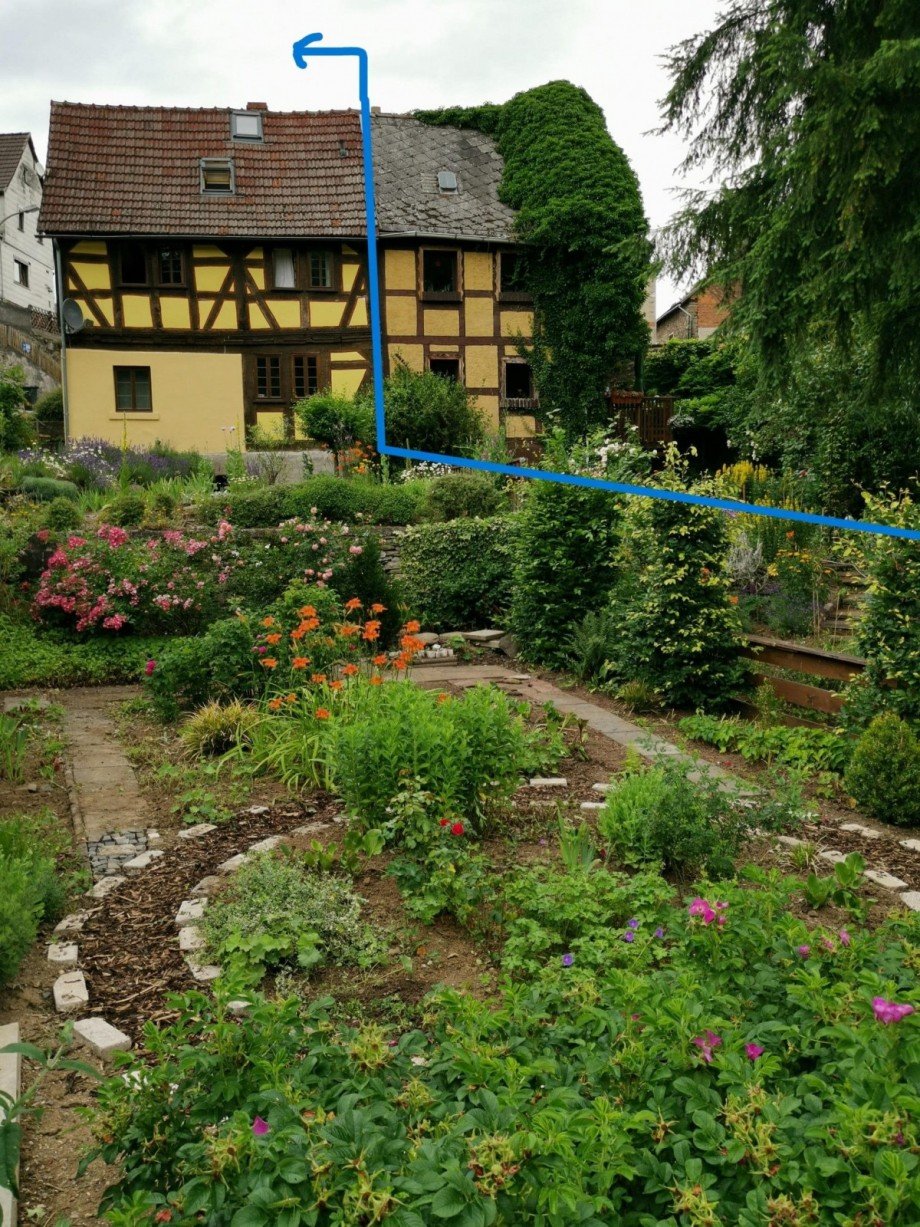 Garten von unten Einfamilienhaus Weilburg